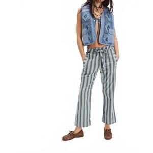 NEW FREE PEOPLE marielle pull-on trousers in sapphire